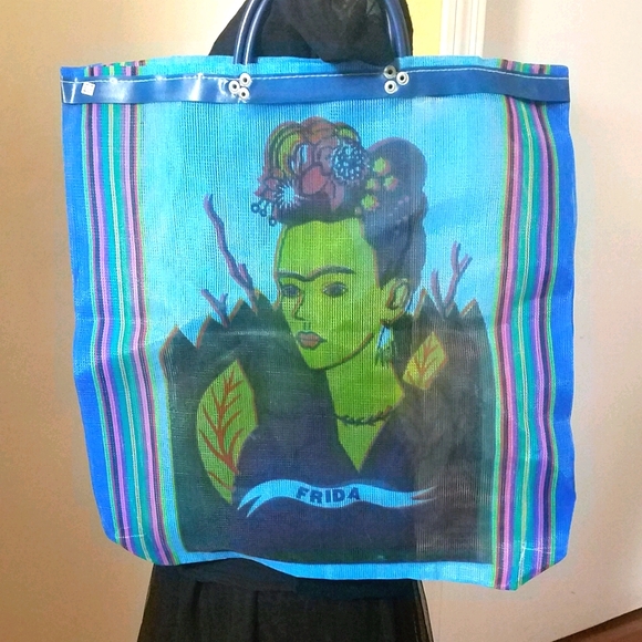 NEW Frida Kahlo Reusable Mercado Mesh Bag - Picture 2 of 15